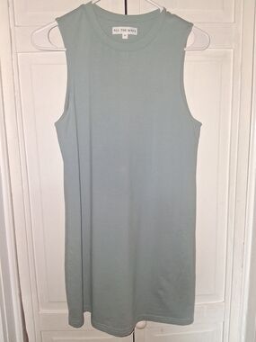 All The Ways Mint Sleeveless Tank Dress